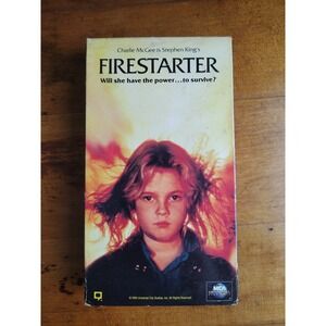 Firestarter VHS 1984 movie MCA Video Stephen King Horror  Fast Shipping
